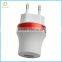 Wholesales 1.5A EU Socket Single Port Slim USB Adapter With Blue LED light Wall Charger