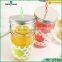 600ml new products mass glass jars,juice mason jar with plastic straw