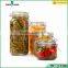 hermetic food glass jar 450ml jam storage bottle with sealing lid