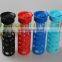550ml BPA Free Heat-Resistant Custom Glass water bottle with silicone sleeve and high quality lid