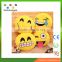 Hot sale plush emoji pillow cute emoticon cushion whatsapp emoji pillow