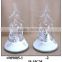 Hand Painted Clear Bell-shape LED Light with Christmas Tree Top