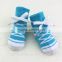 Customized fashionable style baby shoe socks with shoelace,made of cotton soft and breathable