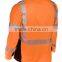 Safety Black Series Class 3 hi vis work shirt Breathable Reflective Tape