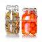1000ml 1500ml Clear Kitchen Food Storage Airtight Seal Lock Lid Jar/glass Jar With Metal Clip