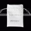 Wholesale luxury logo printed custom drawstring leather jewelry pouch/bag (20150730J88)
