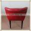 Wholesale Red Armless Cafe chairs metal (AL15)