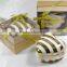 Heart shape jewelry box , real gold ceramic jewelry box , porcelain trinket box with golden decal