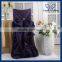 CH003M wholesale fancy cheap ruffled wedding gathered gold chair cover with brooch