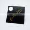 hot stamping thickness tag for earrings and rings, necklaces