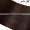 18inch 2# newest natural black silk straight indian human hair double layer machine made weft weaving