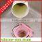 Novelty design silicone material colorful lovely portable sink drain filter