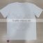 2016 New hot selling customized men white color with rubber print short sleeve t-shirt