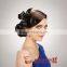 Synthetic hair lily flowers hairpieces, hair accessories for wedding