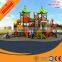 Outdoor game center cheap kids playground with plastic slide
