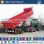 Hot sale U shape 2 axles end tipping semi trailer / rear semi dump trailers sale
