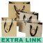 Extra Link Ecologic High Quality Kraft Paper Reuseable Shopping Bag Gift Bag Paper