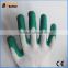 BSSAFETY bleach cotton lined green rubber coated safety gloves work for Saudi Arabia importer etc.