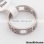 Latest imitate silver cross ring design, hot sale lots sterling imitate silver rings