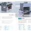 Paper cardboard sheets laminating film machine with paper sheeter