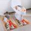 Anti-slip toilet mat 3pcs set comfortable microfiber bath mat set