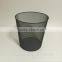 Metal mesh round waste paper bin office trash can garbage basket for sale