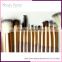 18pcs wholesale new professional cosmetic brush high quality rainbow color makeup brush set stamp printing foundation brush