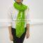 Blacklight green silk scarf made in Vietnam