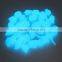 decorative colorful effect turquoise pebble glow paving stone