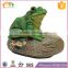 Factory Custom made best home decoration gift polyresin resin frog flowerpot decoration