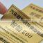 round gold foil label sticker