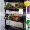 high quality metal garden flower shelf rack cart