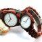 2017 wood watch Shenzhen wooden factory red sandal wood watches