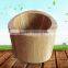 Natural Bamboo Wooden Food Processing Grinding Tank Hammer, Bamboo Wooden Garlic Bowl Easy To Use