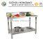 Multifunction Double Kitchen Stainless Steel Work Table