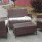 Stock lots outdoor furniture KD steel rattan sofa sets overstock inventory closeout