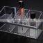 hot selling transparent heart design make up cosmetic display rack