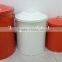 Various Sizes Outdoor Round Galvanized Steel Metal Trash Can Recycle Garbage Bin