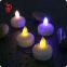 Colorful flame flameless CR2032 PVC mini tea candle light