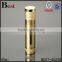 50ml luxury cosmetic packaging skin care gold UV acrylic airless pump cosmetic serum bottle with window bulk buy from china