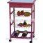 FACTROY SALING!!! wooden kitchen trolley with TWO metal wire brackets