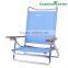 5-Position Lightweight Lay Flat Aluminum Folding Portable Reclining Chair