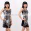 2015 fashion women sleeveless sliver sequins mini prom dresses