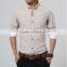 2016 New Fashion Men Shirt Long Sleeve Slim Fit Solid Color High Quality Dress Shirts
