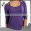 Double layers yoga long T-shirt back cross straps long sleeves for women