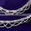 SILVER TONE chain payal ANKLETS feet bracelet PAIR