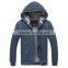 custom oem mens winter thick fleece zipper hoodie manufacturers
