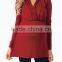 RED LONG SLEEVE MATERNITY/NURSING TOP
