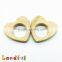 Hot Non-Toxic Wood Organic Heart Teething Ring Wooden Baby Toys