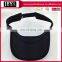 Cotton visor with mesh polyester brim cotton terry sweatband sun visor